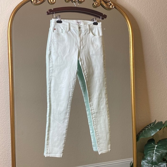 Hudson Natalie Mid-rise Skinny Ankle Mint Green Jeans Size 27 - Picture 2 of 8